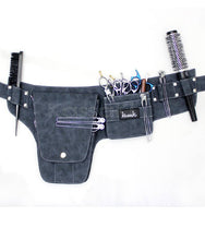 Load image into Gallery viewer, Hairdressing Scissors Tool belt Bag in Blue Denim - TB30