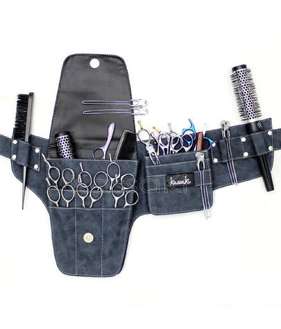 Hairdressing Scissors Tool belt Bag in Blue Denim - TB30