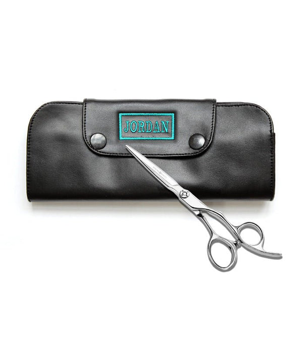 Personalised Hairdressing Scissor Case Embroidered Shear Wallet Tool Roll