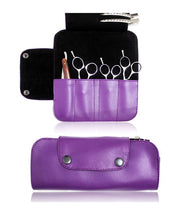 Load image into Gallery viewer, Hairdressing Scissor Case Wallet Tool Roll - Purple
