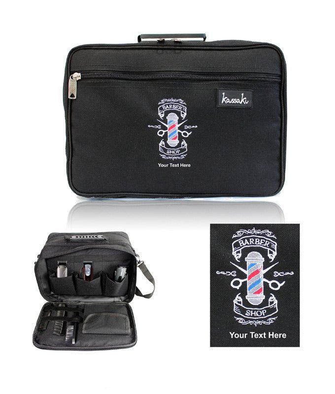 Personalised Hairdressing Bag Custom Barber Bag in Black