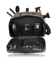 Load image into Gallery viewer, Hairdressing Bag Barber Session Kit Bag in Gold Leopard
