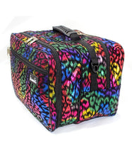 Load image into Gallery viewer, Hairdressing Bag Barber Session Kit Bag in Rainbow Leopard