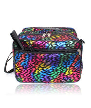 Load image into Gallery viewer, Hairdressing Bag Barber Session Kit Bag in Rainbow Leopard