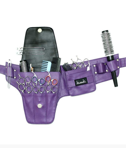 Kassaki Hairdressing Tool Belt - Purple - TB03