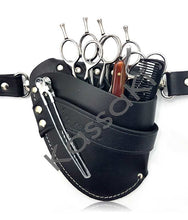 Load image into Gallery viewer, Kassaki Hairdressing leather scissor pouch waist bag